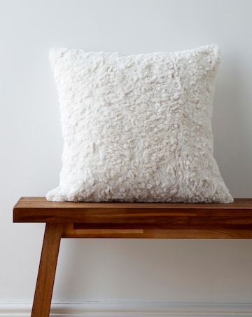 Textured Faux Fur Cushion