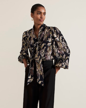 Phase Eight Tessa Floral Filcoupe Blouse
