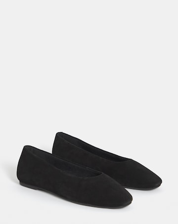 Alyssa Classic Suede Ballerinas - Wide Fit (E)