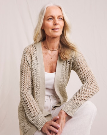 Julipa Sequin Crochet Cardigan