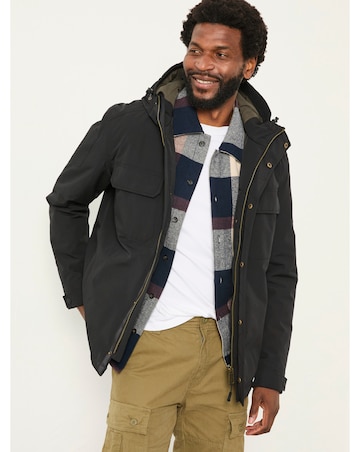 FatFace Truro Waterproof Jacket (Regular & Tall) - Black