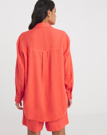 Linen Mix Long Sleeve Shirt