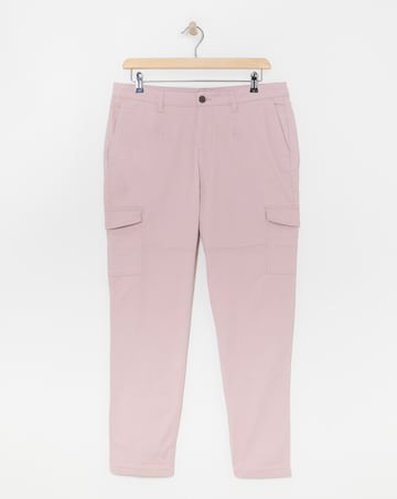 Blush Stretch Utility Tapered Chino Trousers