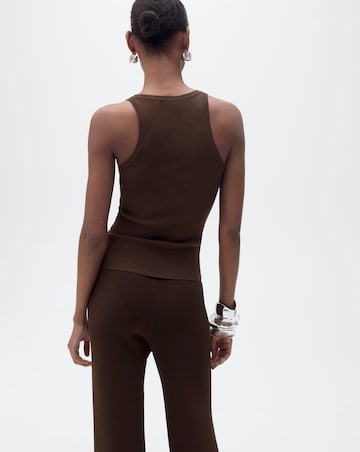 Mango Racer Neck Top