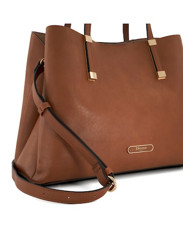 Dune Dorries Tan Shoulder Tote Bag