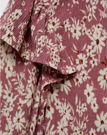 Mango Floral Shoulder Ruffle Top