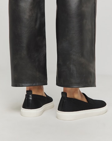 Felicity Stretch Textile Slip On Trainers - Extra Wide Fit (EEE)