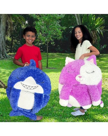 Happy Nappers Blue Shark Plush Sleeping Bag