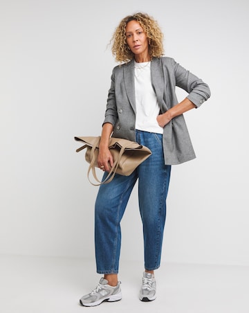 Charcoal Marl Double Breasted Blazer