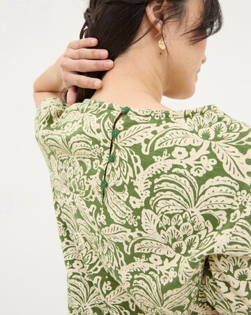 FatFace Simone Damask Floral Jersey Dress