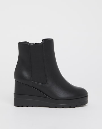 Piza Wedge Chelsea Ankle Boots - Extra Wide Fit (EEE)