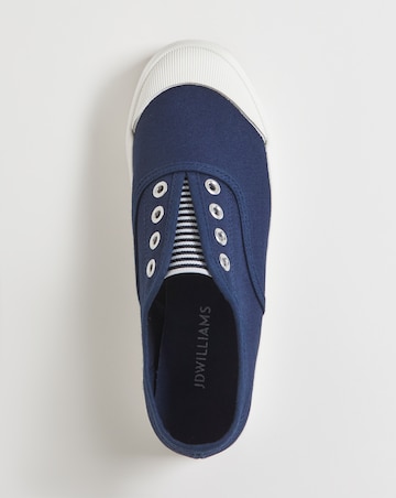Canvas Slip On Shoe - Extra Wide Fit (EEE)