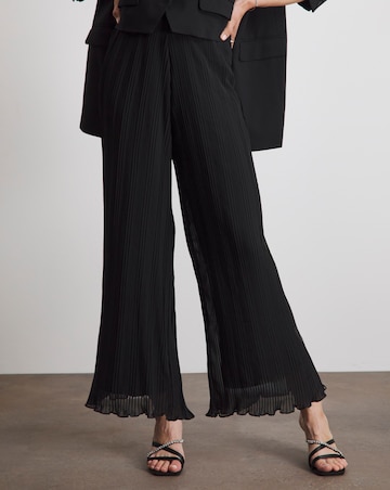 Joanna Hope Pleated Palazzo Chiffon Trouser