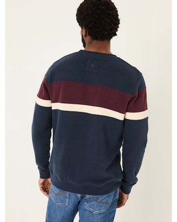 Fatface Brooke Cut & Sew Sweatshirt - Navy