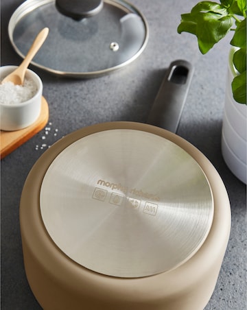 Morphy Richards Recycled Aluminium Cream 5 Piece Pan Set