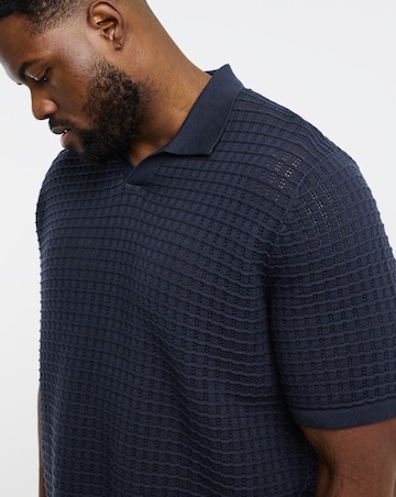 Jack & Jones Nantucket Knitted Polo - Navy