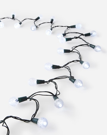 Mains Powered Crackle Ball String Lights