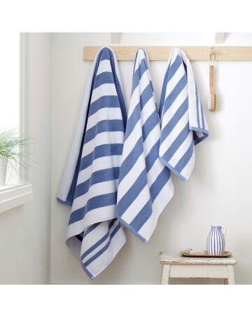 Bianca Reversible Stripe Jacquard Towels