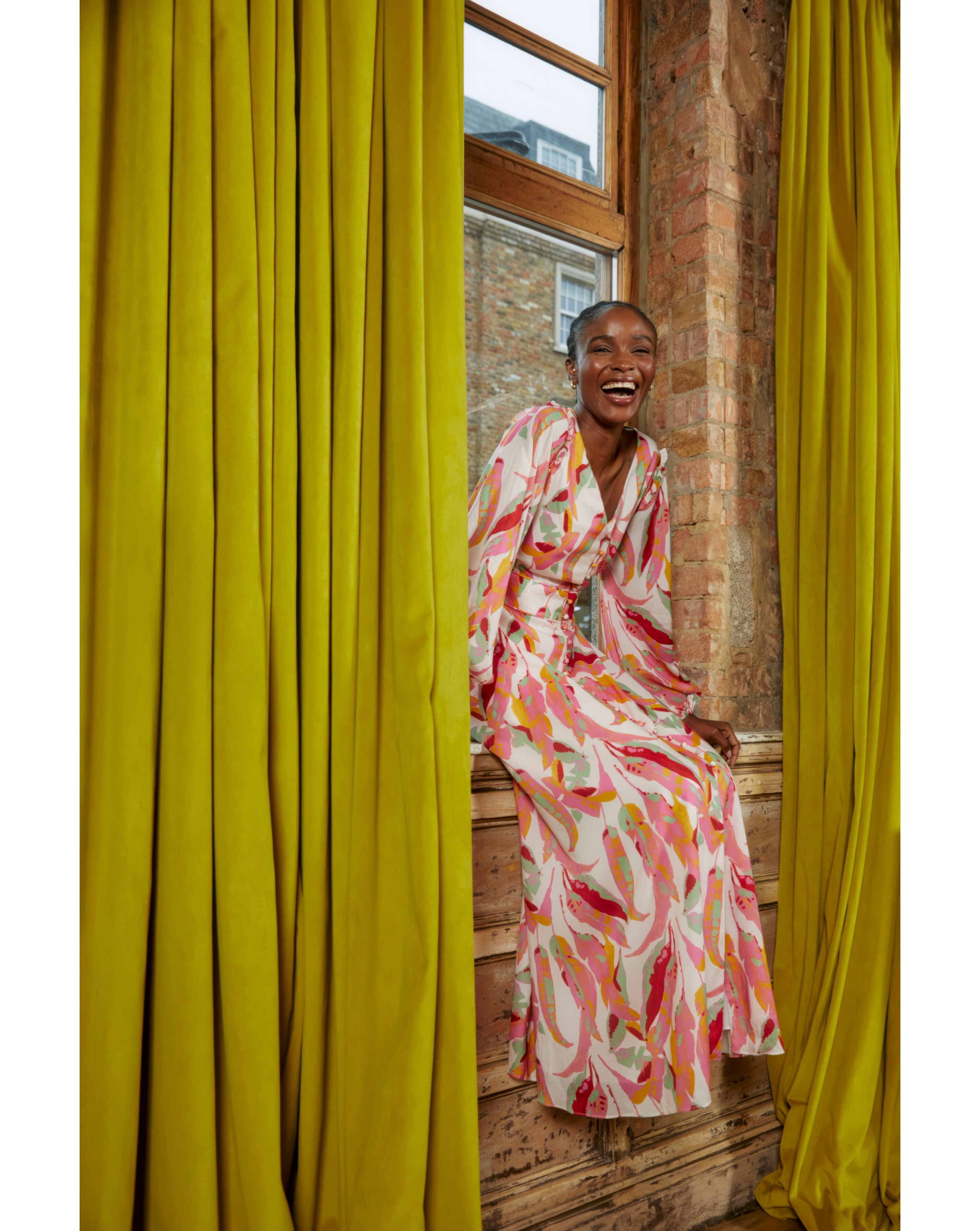 FatFace Peony Painted Leaves Maxi Dress | JD Williams