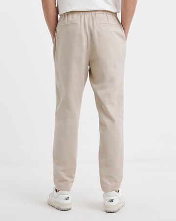 Linen Elasticated Tapered Trouser