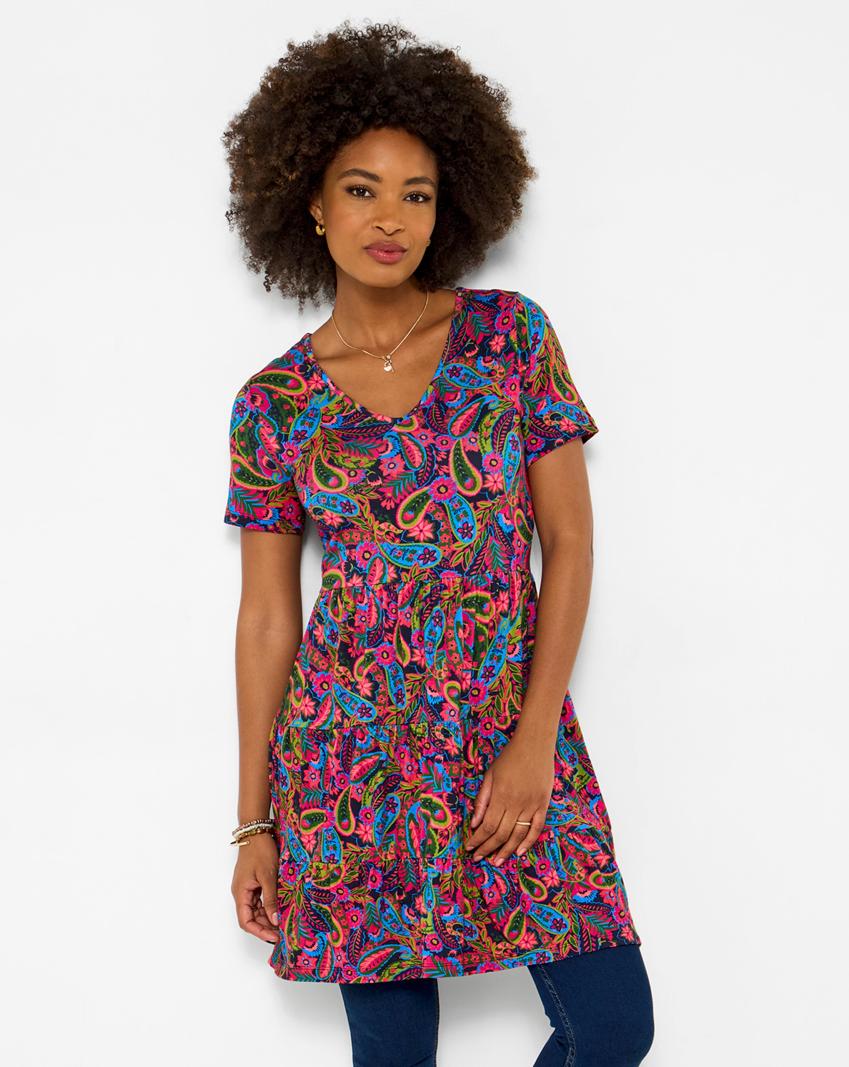 Joe Browns Summer Paisley Jersey Tunic Top | JD Williams
