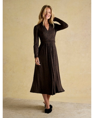 Joules Mina Jersey Animal Print Dress