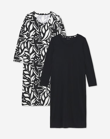 JD Williams (2 Pack) Value Long Sleeve Nighties