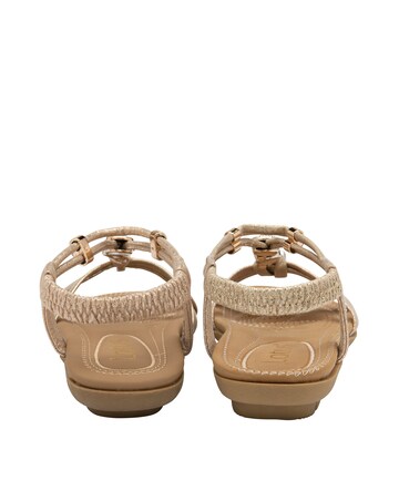 Lotus Bettina Flat Sandals With Gems