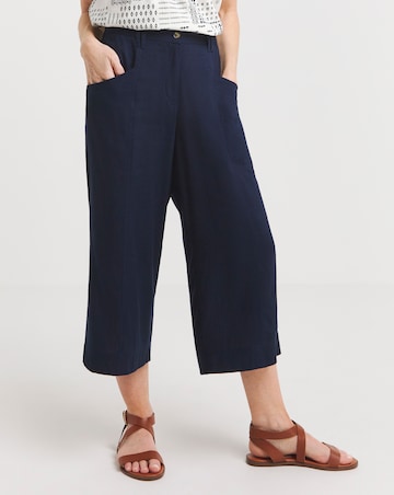 Julipa Linen Mix Crop Trouser
