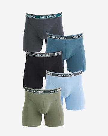 Jack & Jones Evan Logo Trunks 5 Pack - Multi
