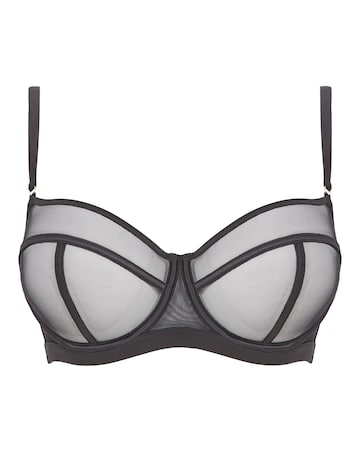 Figleaves Pimlico Non Padded Underwired Balcony Bra B-G - Black