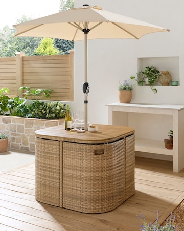 Seville Compact Dining Set with Parasol