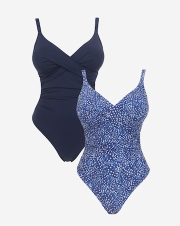 MAGISCULPT Medium Control 2 Pack Plunge Swimsuits