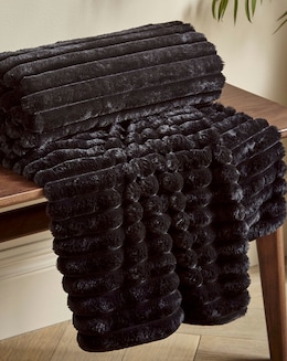 Catherine Lansfield  Cosy Ribbed Throw