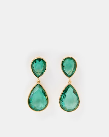Accessorize Double Gem Teardrop Earrings