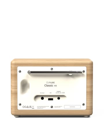 Pure Classic H4 Digital Radio White/Oak