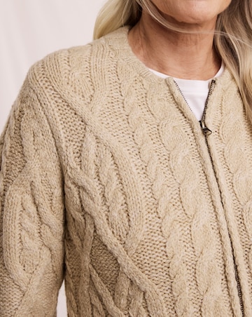 Julipa Cable Bomber Knitted Jacket