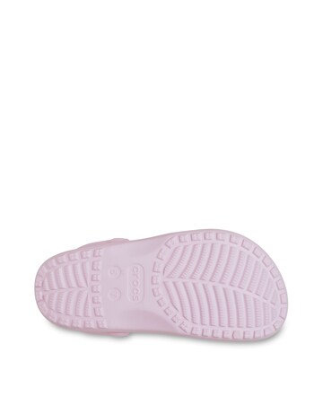 Crocs Pink Floral Cut Out Clogs -Standard Fit (D)