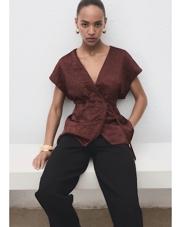 MANGO TIE WAIST VEST