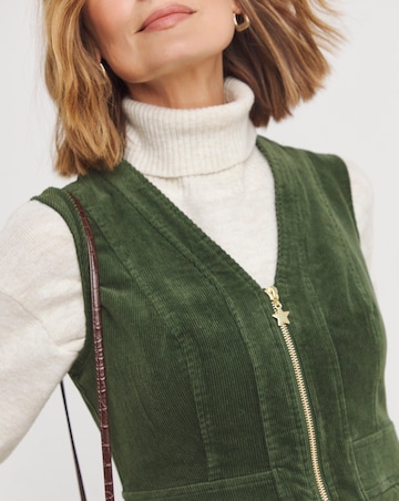 Joe Browns Confident Cord Pinafore Dress