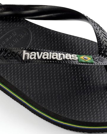 Havaianas Basil Logo Flip Flops - Green
