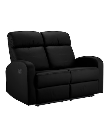 Ramsey Faux Leather Recliner 2 Seater Sofa