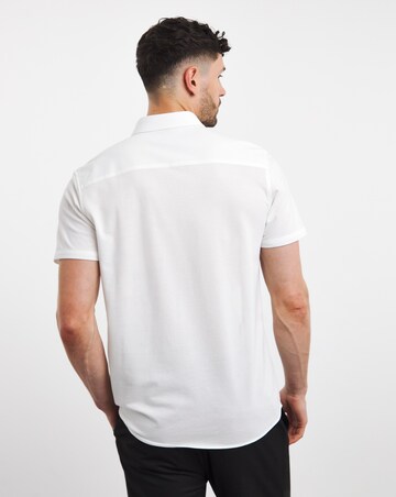 Short Sleeve Button Down Pique