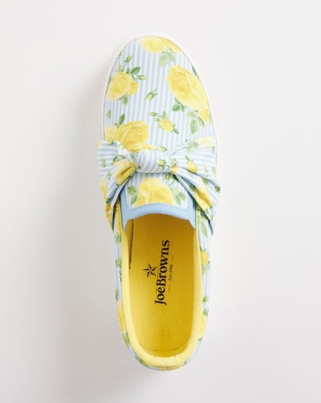 Joe Browns Blue Slip On Pump- Extra Wide Fit (EEE)