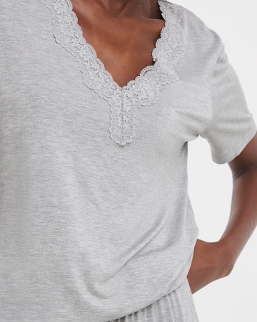 Pretty Secrets Cool Stretch Lace Pyjama Shortie Set