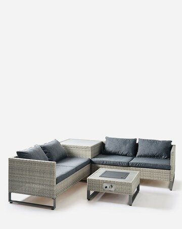 Alexa Corner Sofa with Firepit