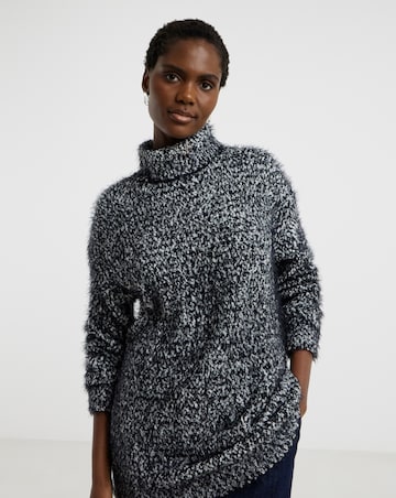 Mono Textured Roll Neck Tunic