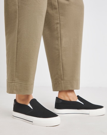 Cali Slip On Canvas Trainer - Extra Wide Fit (EEE)