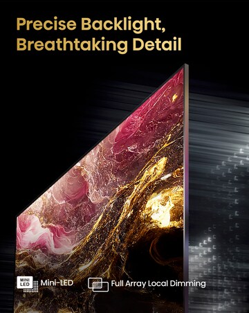 Hisense 55in 55U6KQTUK Smart 4K UHD HDR Mini-LED TV with Dolby Vision IQ