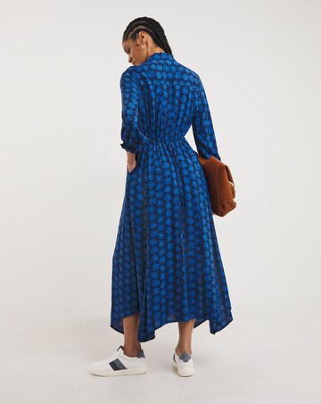 Tie Waist Midi Shirt Dress